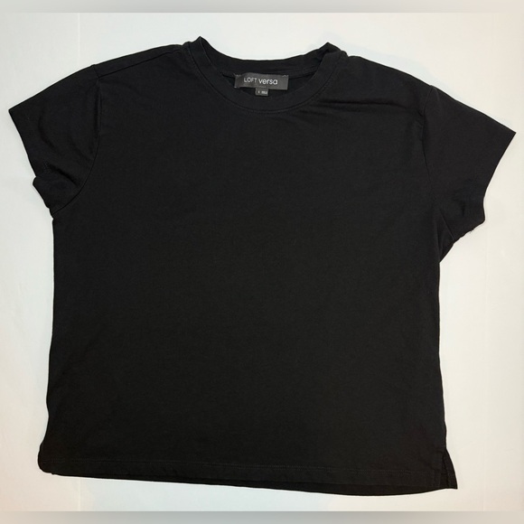 LOFT Tops - LOFT Versa Relaxed Tee Short Sleeves Black Size S